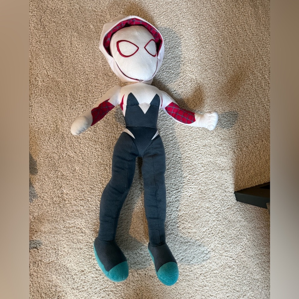 Like new large 2ft Ghost Spidey Stuffy